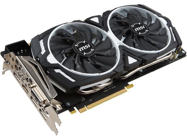 MSI GeForce GTX 1080 DirectX 12 ARMOR 8G OC 8GB 256-Bit GDDR5X PCI Express 3.0 x16 HDCP Ready SLI Support ATX Video Card