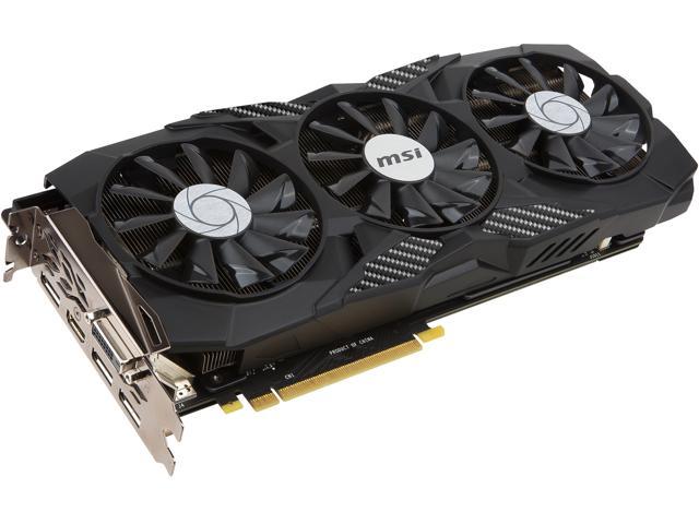 MSI GeForce GTX 1080 DirectX 12 DUKE 8G OC 8GB 256-Bit GDDR5X PCI Express 3.0 x16 HDCP Ready SLI Support Video Card