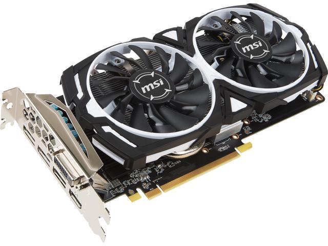 MSI Radeon RX 570 ARMOR 8G OC DirectX 12 8GB 256-Bit GDDR5 PCI Express x16 ATX Video Card