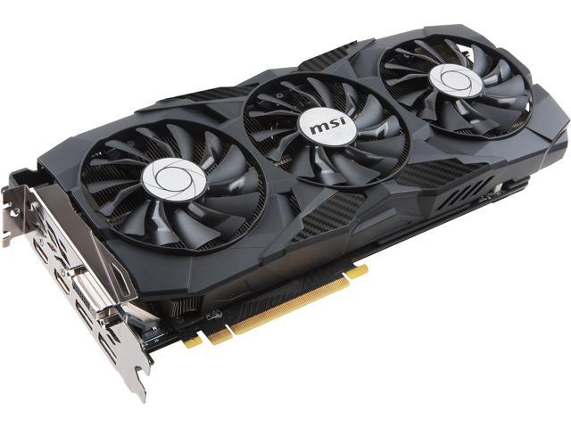 MSI GeForce GTX 1080 DirectX 12 DUKE 8G 8GB 256-Bit GDDR5X PCI Express 3.0 x16 HDCP Ready SLI Support Video Card