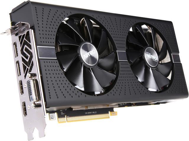 SAPPHIRE NITRO+ Radeon RX 580 DirectX 12 100411NT+4G-2L 4GB 256-Bit GDDR5 CrossFireX Support ATX Video Card w/ Backplate (UEFI), Samsung Memory