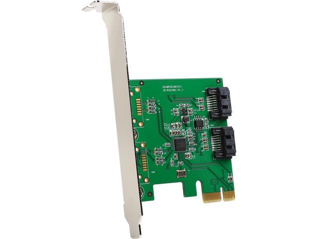 SYBA SI-PEX40094 PCI Express Low Profile Ready SATA III PCI-e Controller Card, 2 Internal 6Gbps Ports