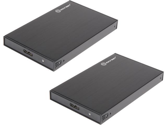 Syba 2-Pack USB 3.0 to SATA 2.5 Inch Hard Drive External Enclosure Case