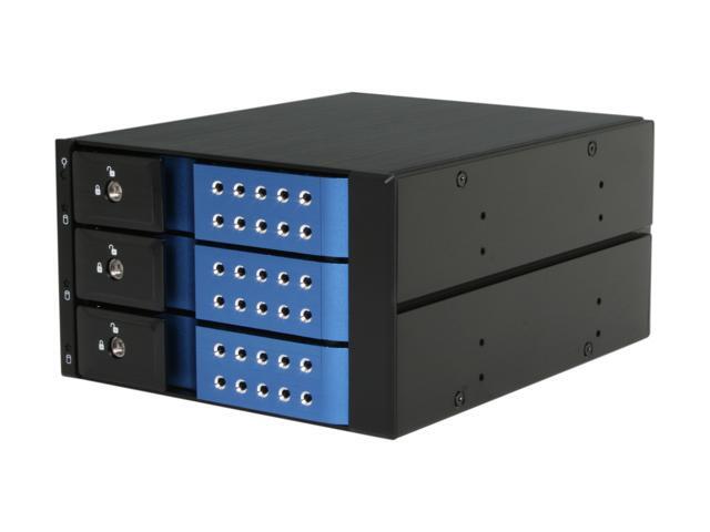 iStarUSA 2 x 5.25 inch to 3 x 3.5 inch SAS / SATA Trayless Hot-Swap Cage - OEM