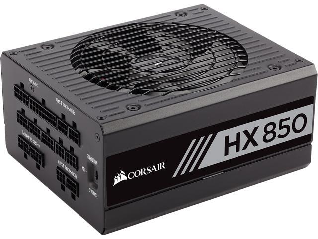 CORSAIR HX850 850W ATX12V v2.4 / EPS12V 2.92 80 PLUS PLATINUM Certified Full Modular Power Supply