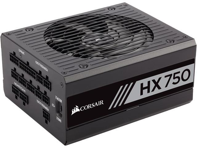 CORSAIR HX Series HX750 (CP-9020137-NA) 750W ATX12V v2.4 / EPS12V 2.92 80 PLUS PLATINUM Certified Full Modular Power Supply