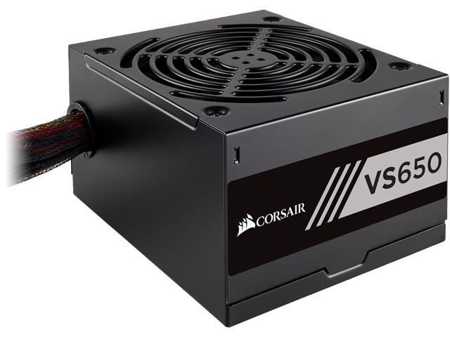 CORSAIR VS650, 650W, Active PFC, 80 PLUS White Certified Power Supply