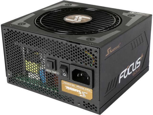 Seasonic FOCUS Plus Series SSR-550FX 550W 80+ Gold Intel ATX 12V Full Modular 120mm FDB Fan Compact 140mm Size Power Supply