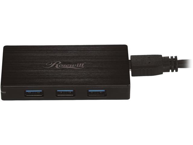 Rosewill USB 3.0 4-Port Hub, Aluminum, RHB-330A