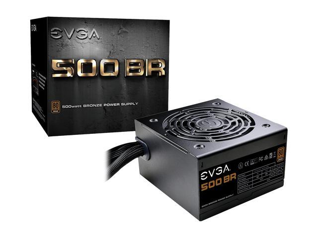 EVGA BR Series 100-BR-0500-K1 500W ATX12V / EPS12V SLI CrossFire 80 PLUS BRONZE Certified Non-Modular Active PFC Power Supply