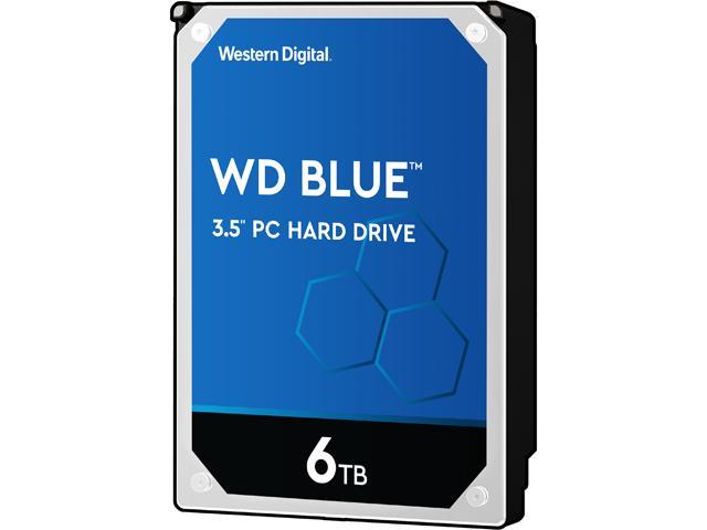 WD Blue 6TB 5400 RPM SATA 6Gb/s 256MB Cache 3.5" Desktop Hard Disk Drive