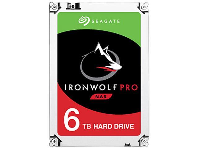 Seagate IronWolf Pro 6TB 3.5 inch Internal Hard Drive - SATA - 7200rpm - 256MB Buffer - Hot Pluggable