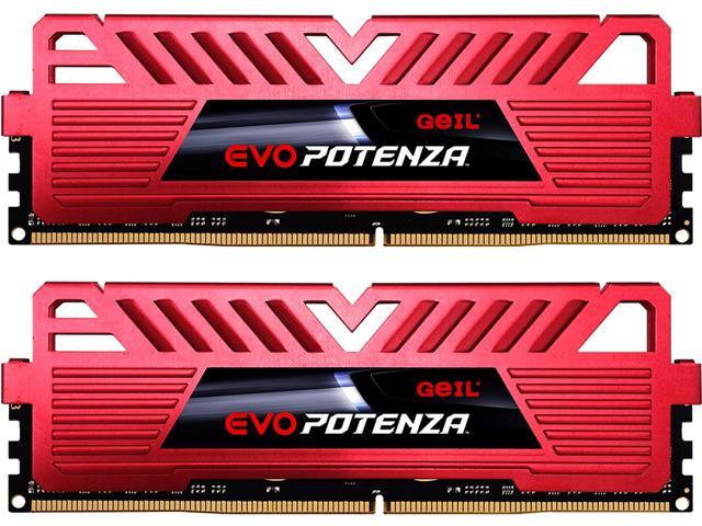 GeIL EVO POTENZA 8GB (2 x 4GB) DDR4 2133 (PC4 17000) Intel Z170 / X99 Desktop Memory, GPR48GB2133C15DC