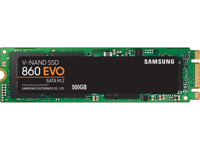 SAMSUNG 860 EVO Series 500GB M.2 2280 SATA III V-NAND 3-Bit MLC Internal Solid State Drive