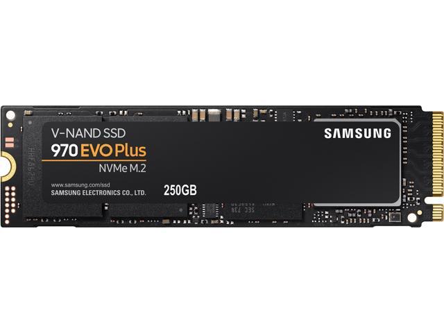 SAMSUNG 970 EVO PLUS M.2 2280 250GB PCIe Gen 3.0 x4, NVMe 1.3 V-NAND 3-Bit MLC Internal SSD