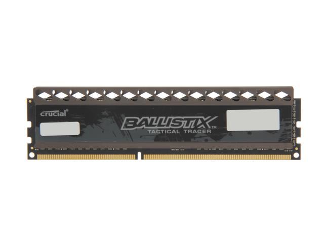 Ballistix Tactical Tracer 4GB DDR3 1600 (PC3 12800) Desktop Memory w/ Red, Green Light, BLT4G3D1608DT2TXRG