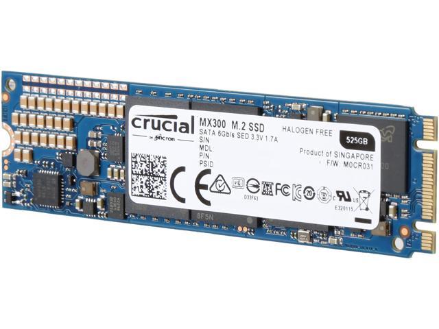 Crucial MX300 M.2 2280 525GB SATA III 3D NAND Internal Solid State Drive (SSD) CT525MX300SSD4