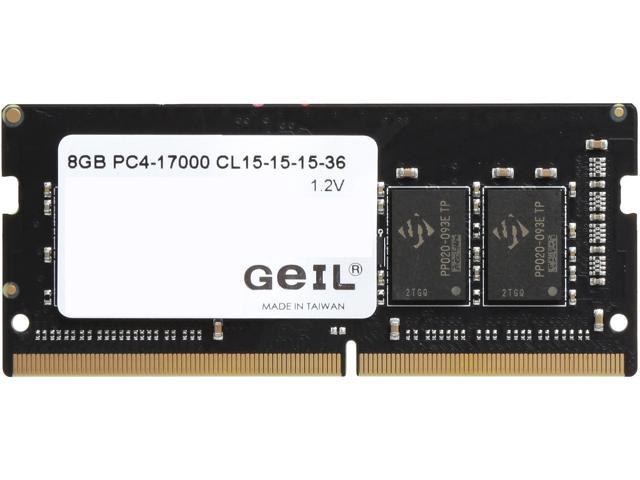 GeIL 8GB 260-Pin DDR4 SO-DIMM DDR4 2133 (PC4 17000) Notebook Memory, GS48GB2133C15SC