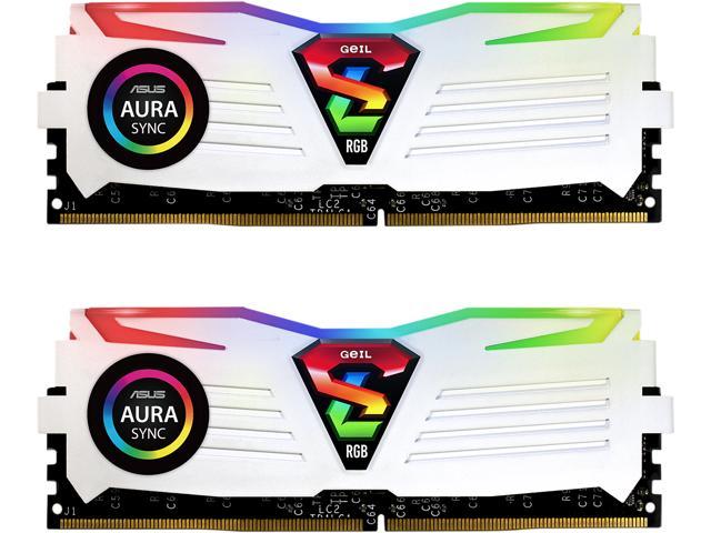 GeIL SUPER LUCE RGB SYNC 16GB (2 x 8GB) 288-Pin DDR4 SDRAM DDR4 3000 (PC4 24000) Desktop Memory, GLWS416GB3000C16ADC