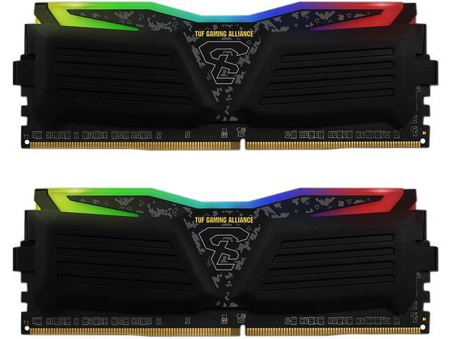 GeIL 16GB (2 x 8GB) RGB DDR4 3000 (PC4 24000) Desktop Memory, Model GALTS416GB3000C16ADC TUF Gaming Alliance