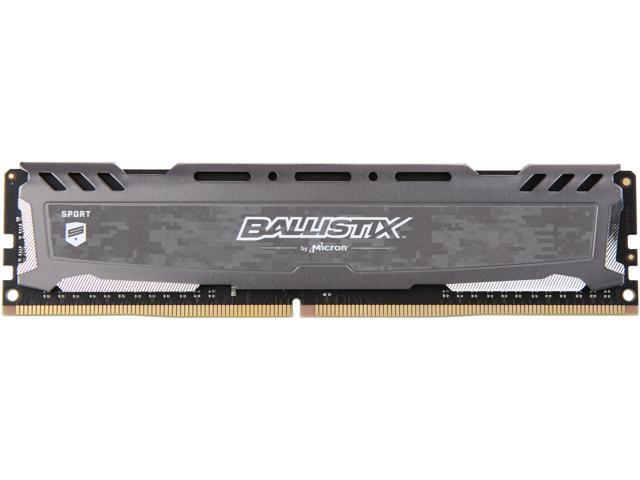 Ballistix Sport LT 8GB DDR4 3200 (PC4 25600) Desktop Memory, Model BLS8G4D32AESBK