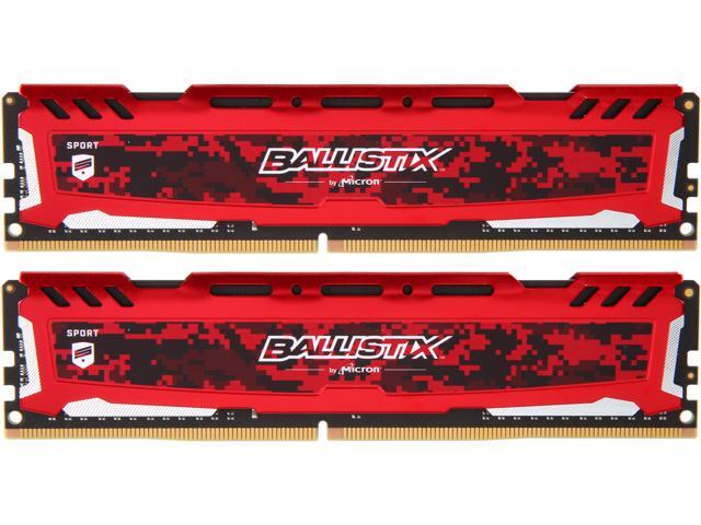 Ballistix Sport LT 32GB (2 x 16GB) DDR4 3200 (PC4 25600) Desktop Memory, Model BLS2K16G4D32AESE