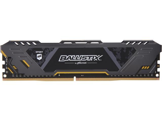 Ballistix Sport AT 8GB DDR4 3200 (PC4 25600) Desktop Memory, Model BLS8G4D32AESTK