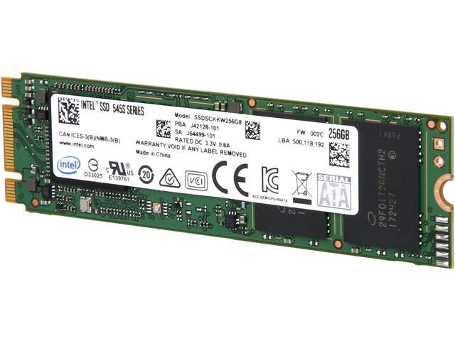 Intel 545s M.2 2280 256GB SATA III 64-Layer 3D NAND TLC Internal Solid State Drive