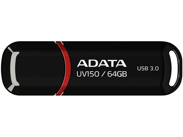 ADATA 64GB UV150 Snap-on Cap USB 3.0 Flash Drive