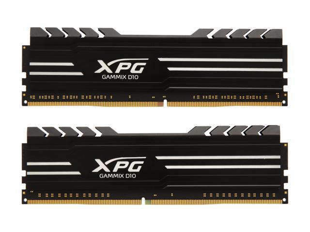 ADATA XPG GAMMIX D10 16GB (2 x 8GB) DDR4 2400 (PC4 19200) Desktop Memory, AX4U240038G16-DBG