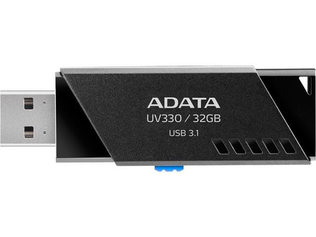 ADATA UV330 32GB Flash Drive, USB 3.1, AUV330-32G-RBK