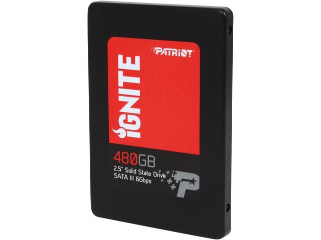Patriot Ignite 2.5 inch 480GB SATAIII 6Gbps MLC Internal Solid State Drive (SSD) PI480GS25SSDR