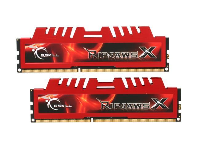 G.SKILL Ripjaws X Series 8GB (2 x 4GB) DDR3 1600 (PC3 12800) Desktop Memory, F3-12800CL9D-8GBXL