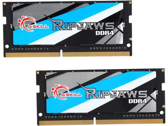 G.SKILL Ripjaws Series 16GB (2 x 8GB) DDR4 2666 (PC4 21300) Laptop Memory Model F4-2666C18D-16GRS