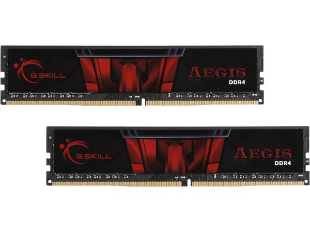 G.SKILL Aegis 16GB (2 x 8GB) DDR4 3000 (PC4 24000) Intel Z170 Desktop Memory, Model F4-3000C16D-16GISB