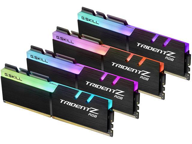 G.SKILL TridentZ RGB Series 32GB (4 x 8GB) 288-Pin DDR4 3200 (PC4 25600) Desktop Memory, Model F4-3200C16Q-32GTZR