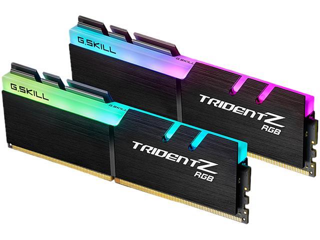 G.SKILL TridentZ RGB Series 16GB (2 x 8GB) SDRAM DDR4 3000 (PC4 24000) Desktop Memory, F4-3000C16D-16GTZR