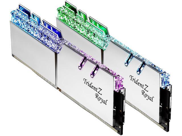 G.SKILL Trident Z Royal Series 16GB (2 x 8GB) DDR4 3200 (PC4 25600) Desktop Memory, Model F4-3200C16D-16GTRS