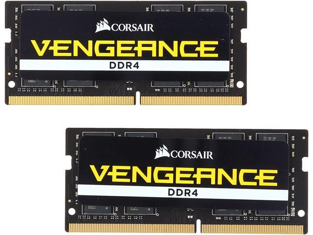 CORSAIR Vengeance Performance 32GB (2 x 16G) DDR4 2666 (PC4 21300) Laptop Memory, Model CMSX32GX4M2A2666C18
