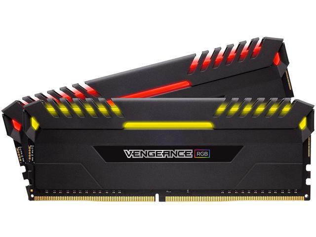 CORSAIR Vengeance RGB DRAM 16GB (2 x 8GB) DDR4 3000 (PC4-24000) CL15 - Intel 100/200 Series Desktop Memory