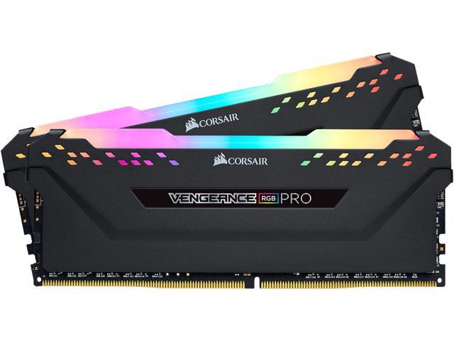 CORSAIR Vengeance RGB Pro 32GB (2 x 16GB) DDR4 3000 (PC4 24000) Desktop Memory, Model CMW32GX4M2C3000C15