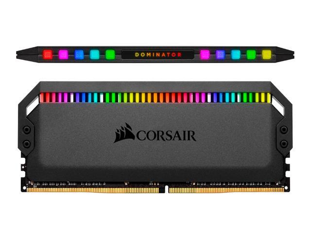 CORSAIR Dominator Platinum RGB 16GB (2 x 8GB) DDR4 3200 (PC4 25600) Desktop Memory, Model CMT16GX4M2C3200C16