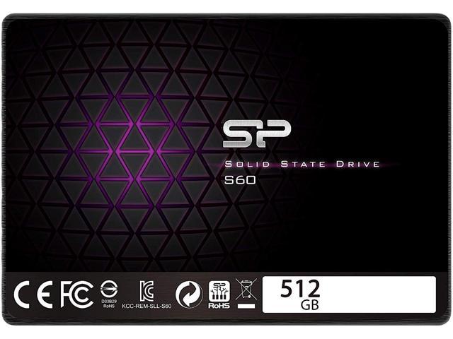 Silicon Power Slim S60 2.5 inch 512GB SATA III MLC Internal Solid State Drive (SSD) SP512GBSS3S60S25AE