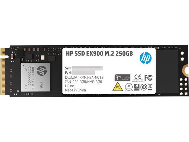 HP EX900 M.2 250GB PCIe 3.0 x4 NVMe 3D TLC NAND Internal Solid State Drive