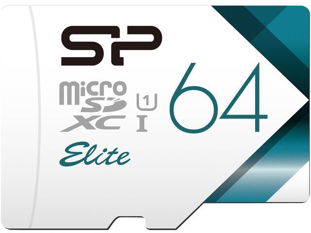 Silicon Power 64GB microSDXC Flash Card w/ Adapter