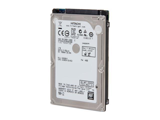 HGST Travelstar 5K1000 HTS541010A9E680 (0J22413) 1TB 5400 RPM 8MB Cache SATA 6.0Gb/s 2.5 inch Internal Notebook Hard Drive Bare Drive