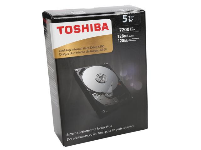 TOSHIBA X300 5TB Desktop Hard Drive 7200 RPM 128MB Cache SATA 6.0Gb/s 3.5 inch Internal Hard Drive Retail Packaging HDWE150XZSTA