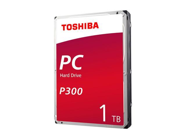 Toshiba P300 1TB PC Desktop Hard Drive 7200 RPM 64MB Cache SATA 6.0Gb/s 3.5 Inch, Retail Packaging HDWD110XZSTA