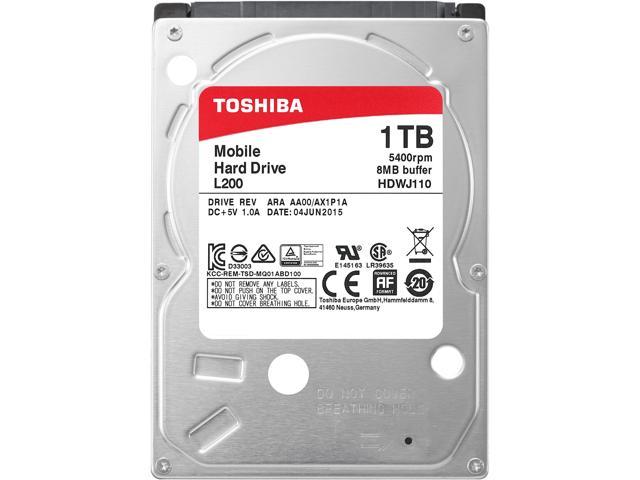 Toshiba L200 1TB 5400 RPM 8MB Cache SATA 3.0Gb/s 2.5 inch Internal Notebook Hard Drive