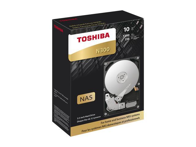 TOSHIBA N300 10TB 7200 RPM 256MB Cache 3.5 inch Internal Hard Drive, HDWG11AXZSTA
